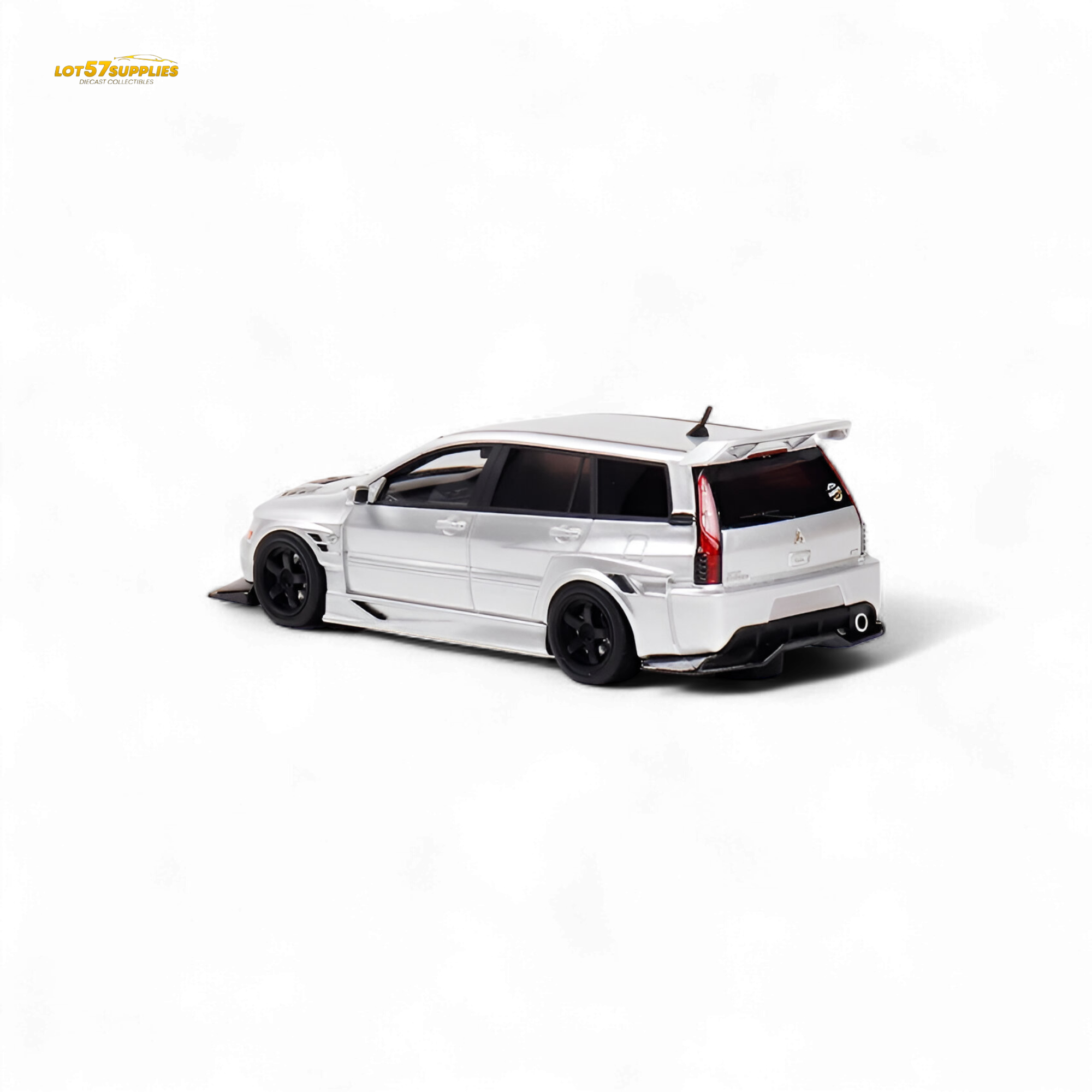 Error404 Mitsubishi Lancer EVO 9 IX Wagon - Glossy Silver 1:64