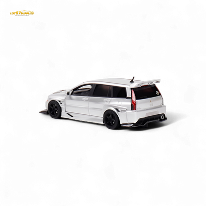 Error404 Mitsubishi Lancer EVO 9 IX Wagon - Glossy Silver 1:64