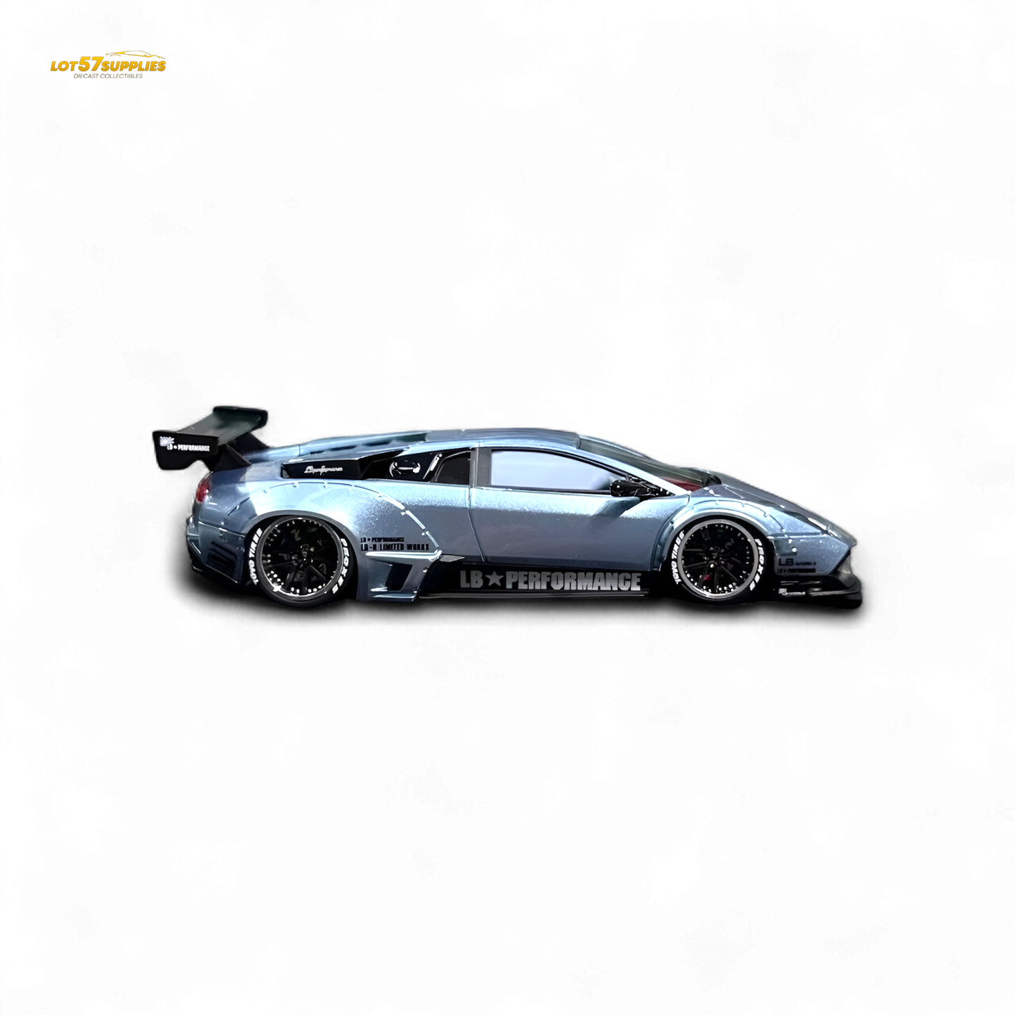 Error404 Lamborghini Murcielago LBWK - Ice Blue High Tail 1:64