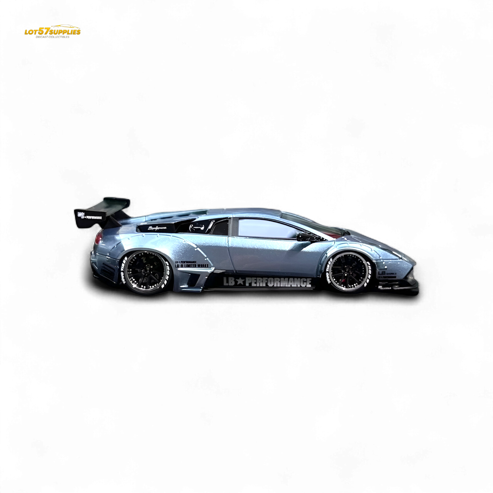 Error404 Lamborghini Murcielago LBWK - Ice Blue High Tail 1:64
