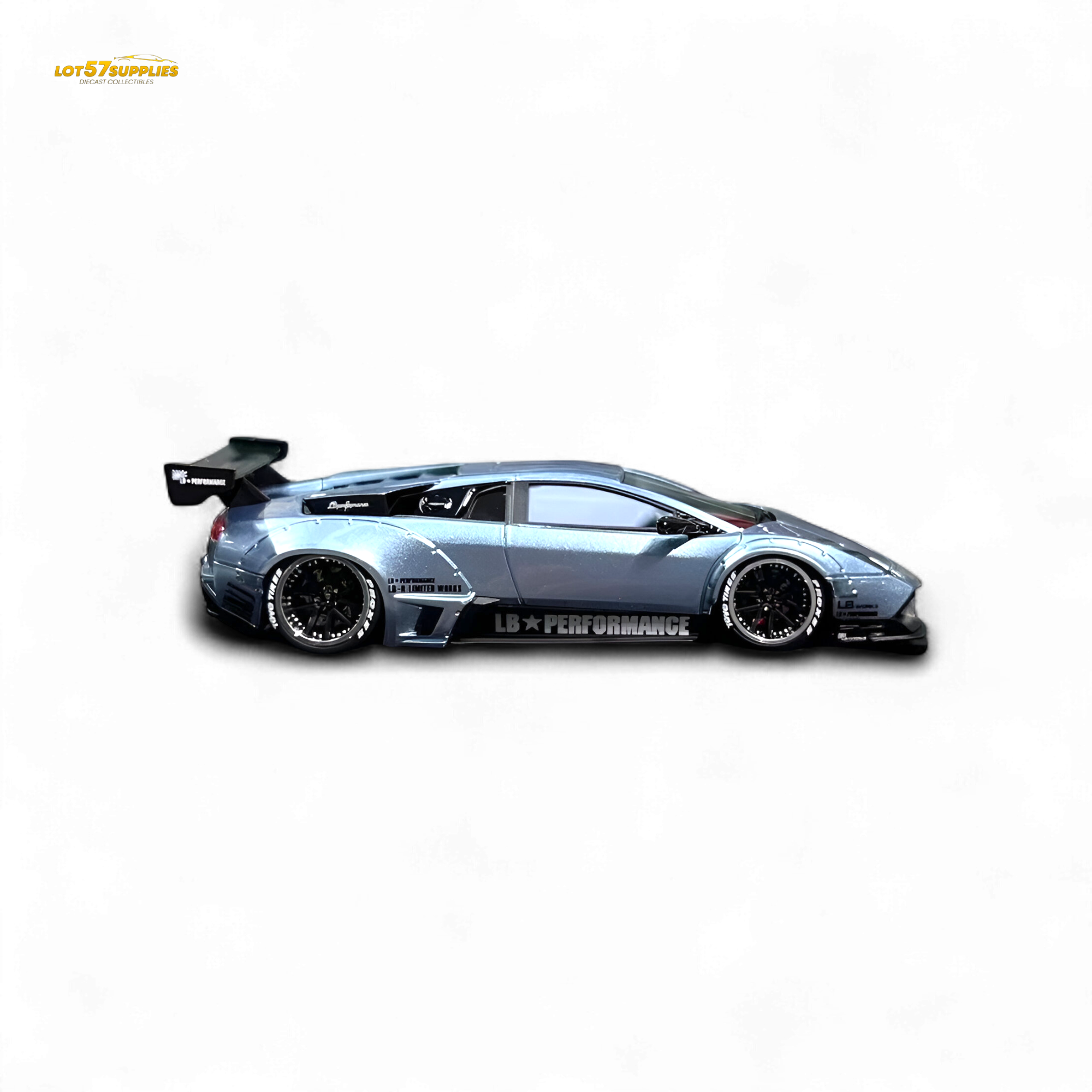 Error404 Lamborghini Murcielago LBWK - Ice Blue High Tail 1:64