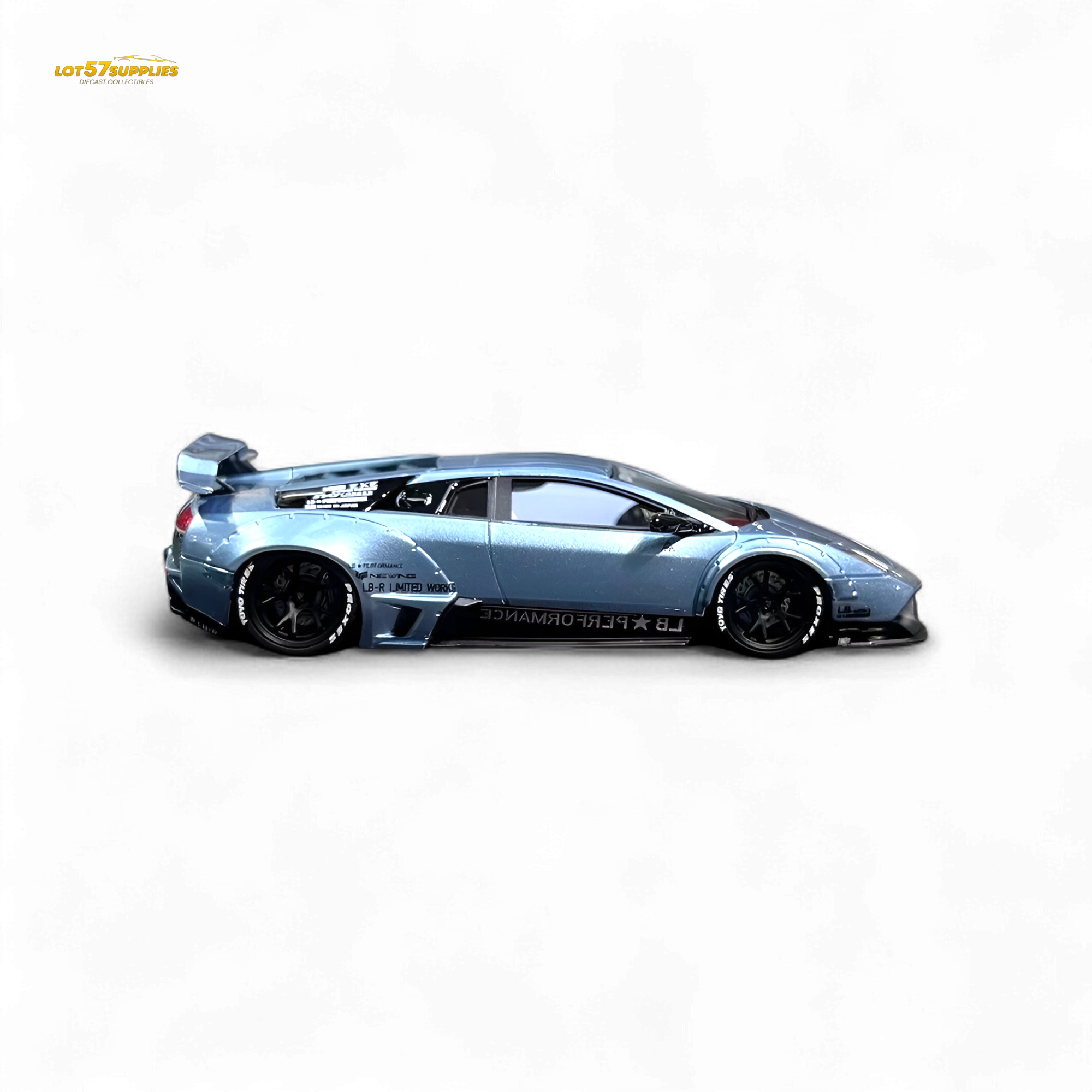 Error404 Lamborghini Murcielago LBWK - Ice Blue Low Tail 1:64 Secondary image