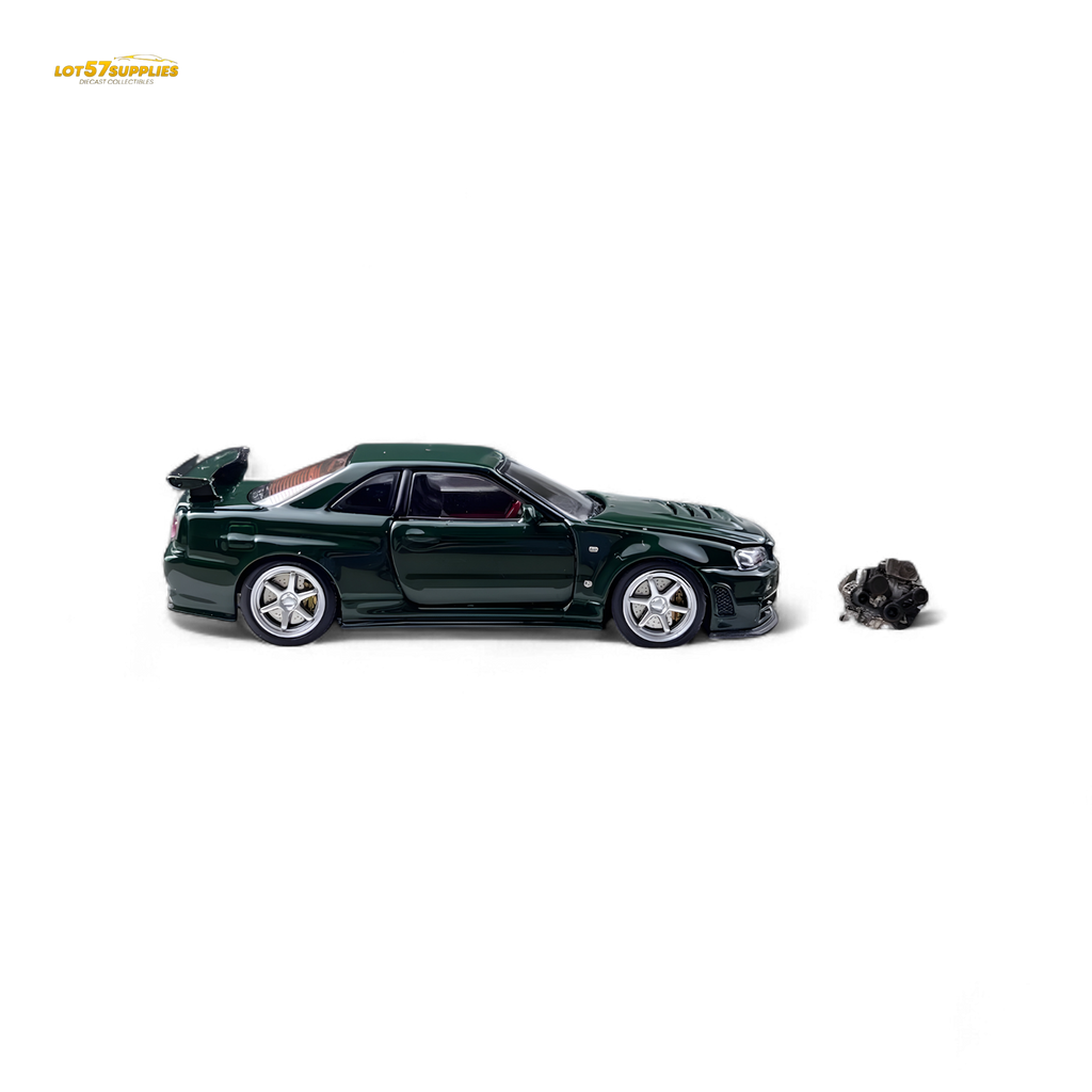 PGM Nissan GTR R34 Z-TUNE - British Green 1:64 Ordinary