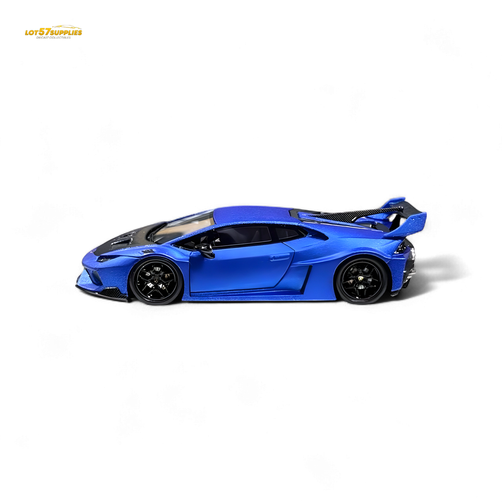 Flame Huracan LP610-4 LWBK WideBody Resin - MATTE BLUE LBWK 1:64