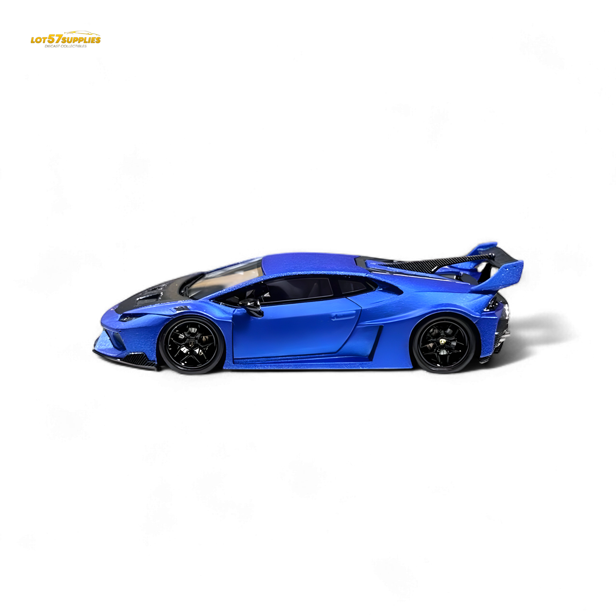 Flame Huracan LP610-4 LWBK WideBody Resin - MATTE BLUE LBWK 1:64
