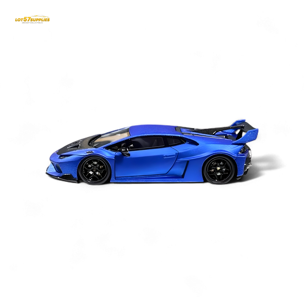 Flame Huracan LP610-4 LWBK WideBody Resin - MATTE BLUE LBWK 1:64