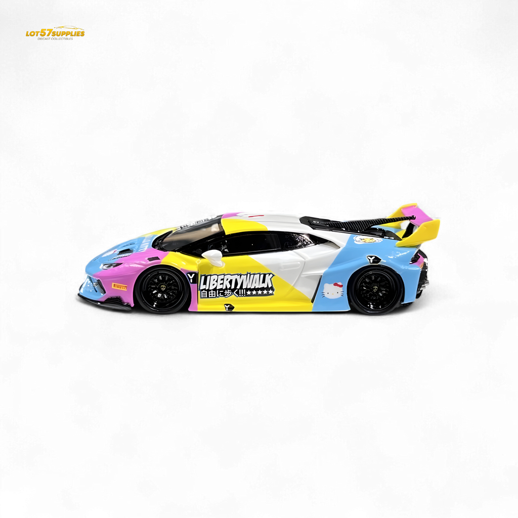 Flame Huracan LP610-4 LWBK WideBody Resin - HELLO K I T T Y LBWK 1:64