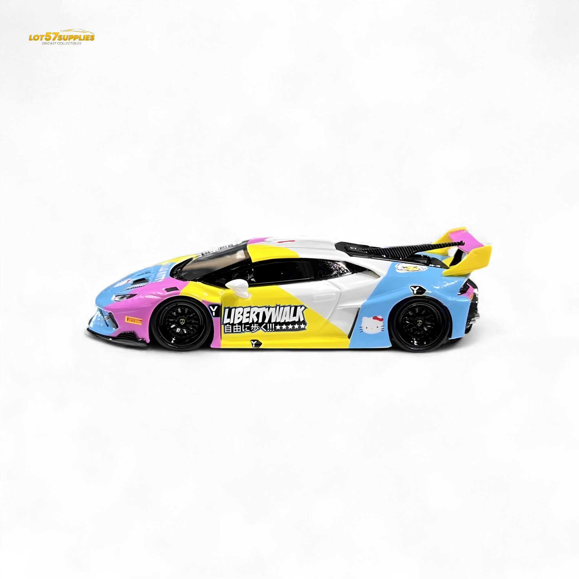 Flame Huracan LP610-4 LWBK WideBody Resin - HELLO K I T T Y LBWK 1:64