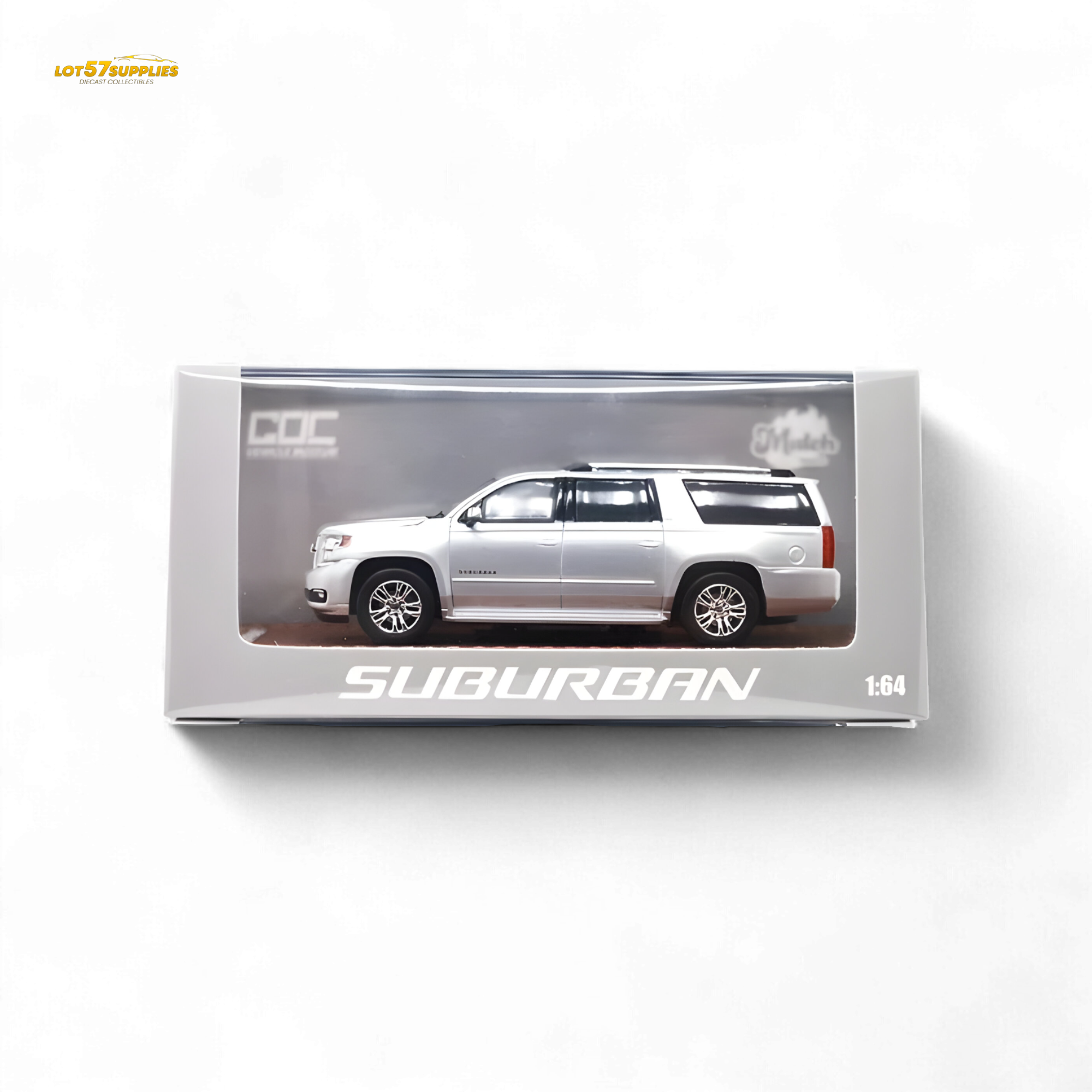GOC Chevrolet Suburban 2015 - Silver 1:64 - Collectors World Toys
