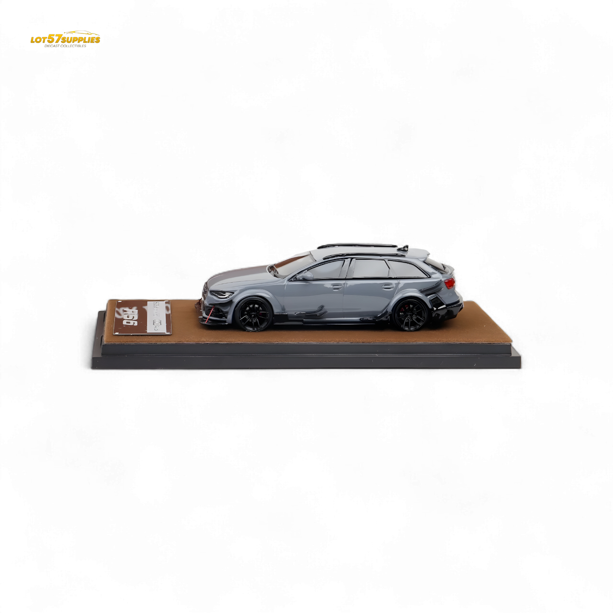Qidian Model Audi RS6 Avant (C7) Crock Station wagon DTM Wide-Body Modified - Cement Grey 1/64 - Collectors World Toys