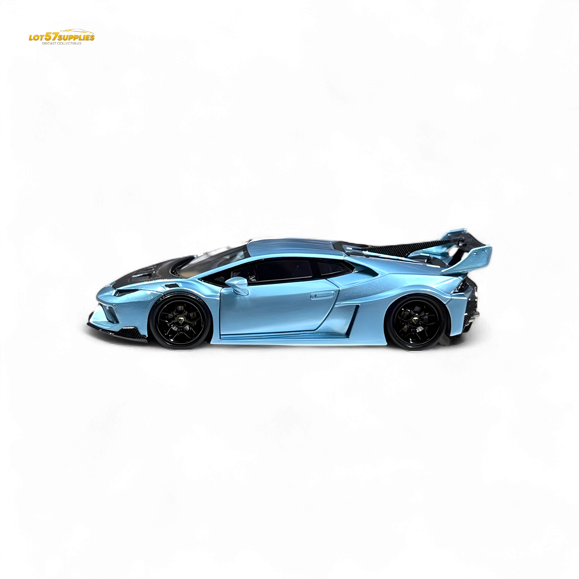 Flame Huracan LP610-4 LWBK WideBody Resin - ICE BLUE LBWK 1:64