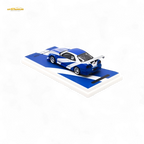 TimeMicro SKYLINE GT-R R34 - Blue Silver Ordinary 1:64