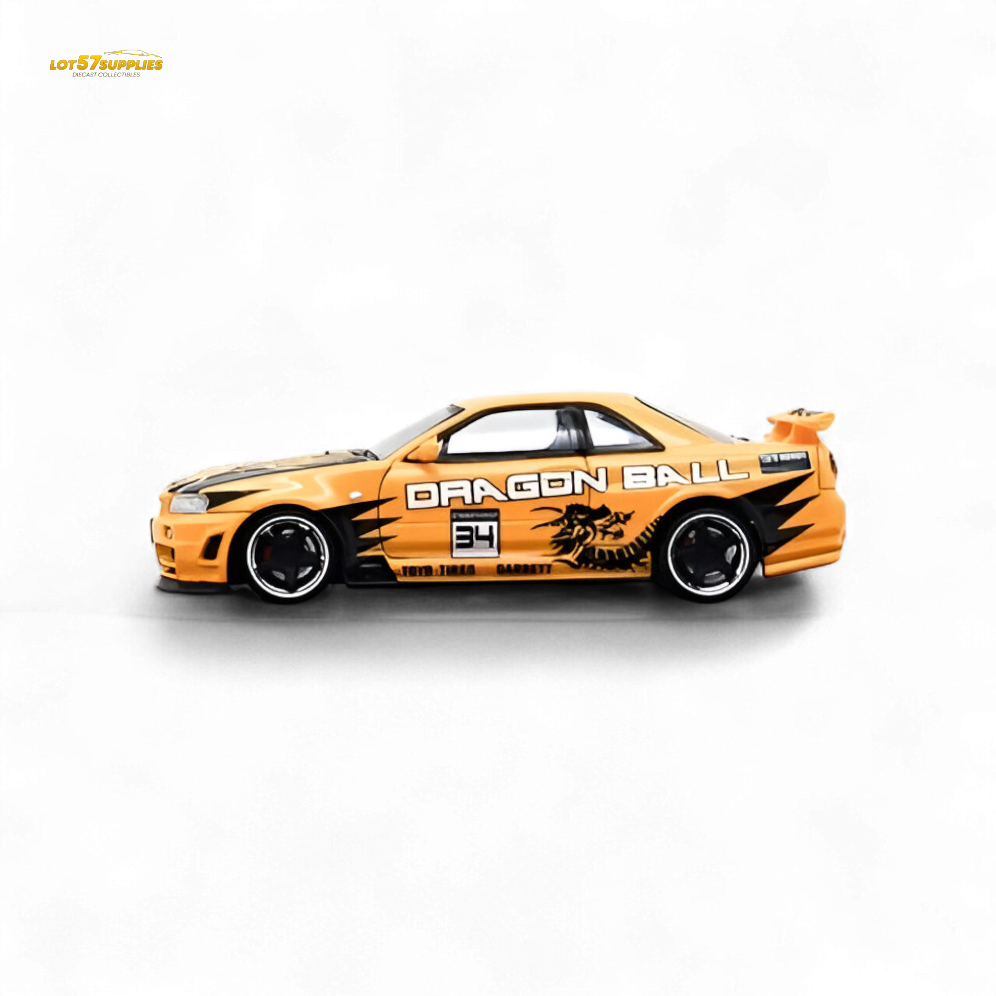 Fast Speed Skyline R34 GT-R - Orange DRAGON Z 1:64
