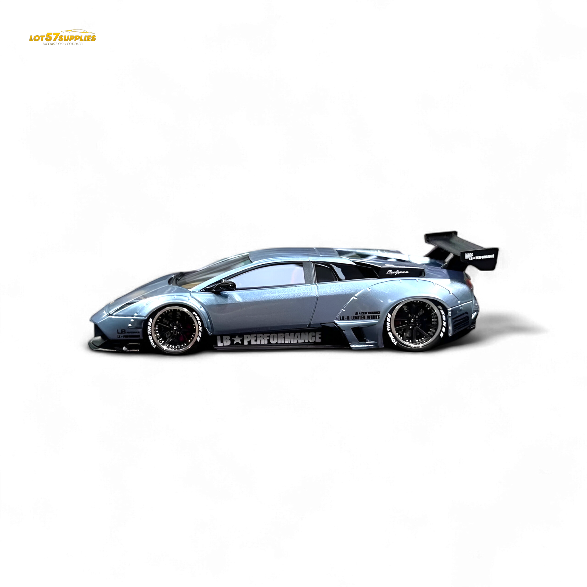 Error404 Lamborghini Murcielago LBWK - Ice Blue High Tail 1:64
