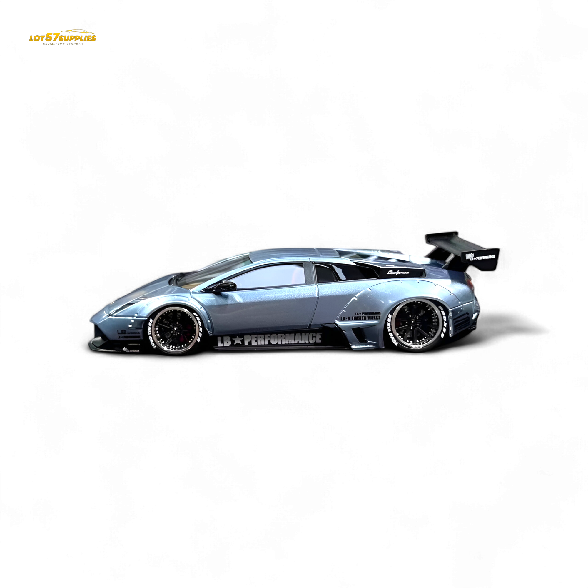 Error404 Lamborghini Murcielago LBWK - Ice Blue High Tail 1:64