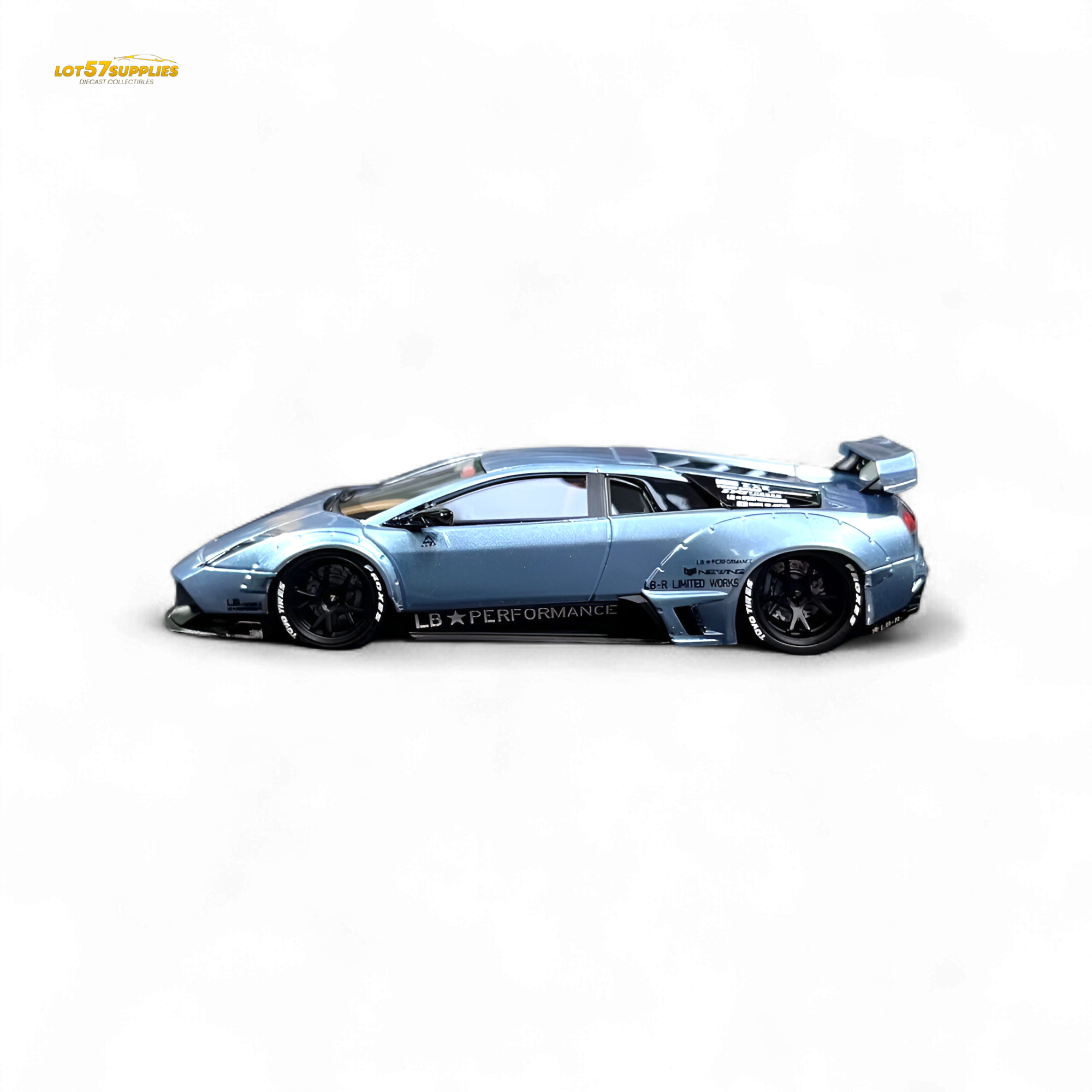 Error404 Lamborghini Murcielago LBWK - Ice Blue Low Tail 1:64