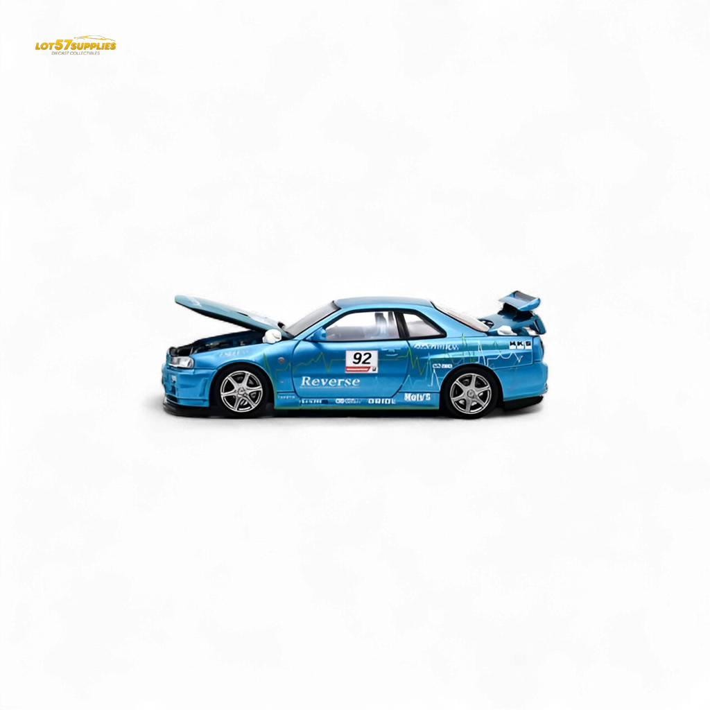 Cool Art Skyline R34 Blue #92 Ordinary 1:64 - Collectors World Toys