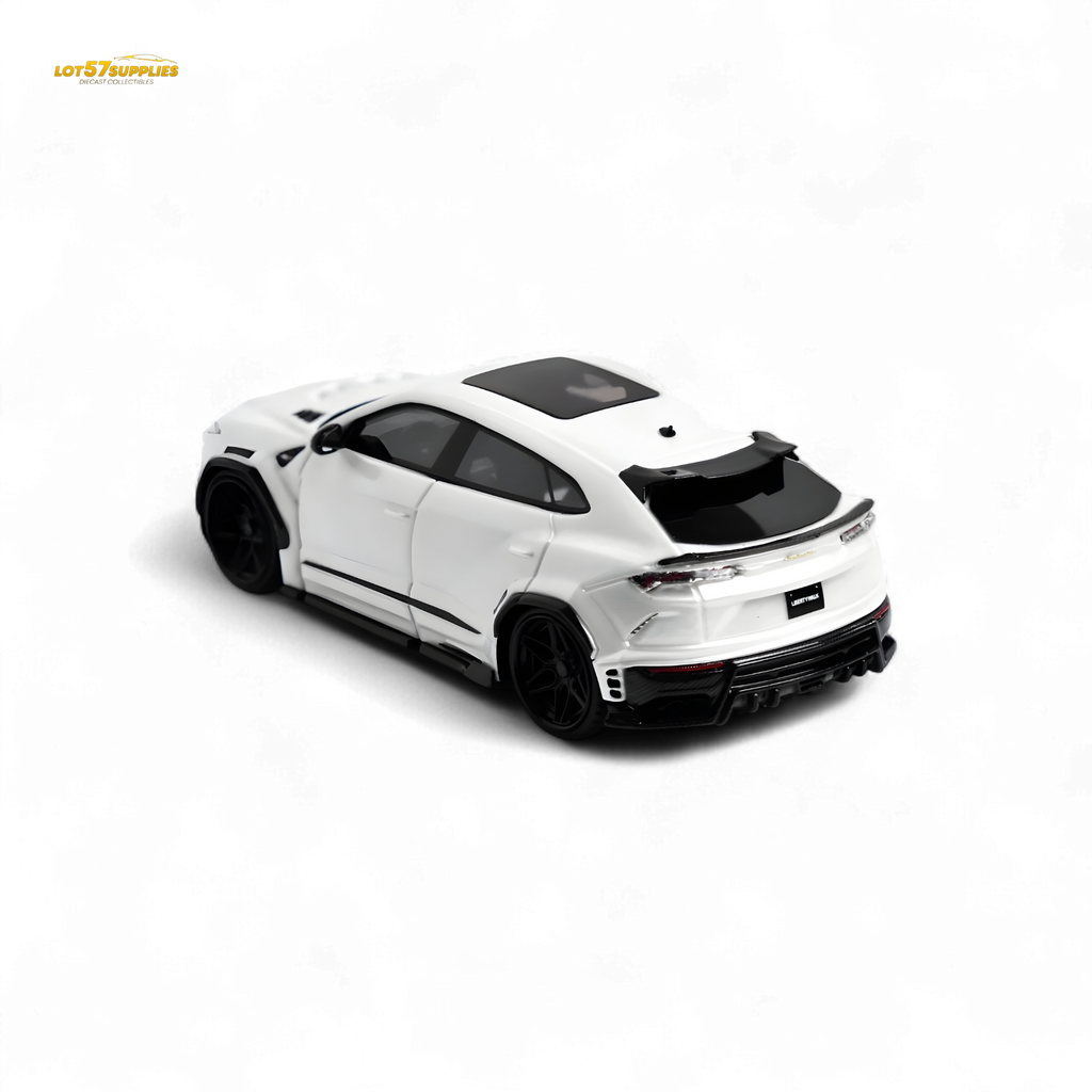Flame Lamborghini Urus LBWK Bianco Icarus White Resin 1:64 - Collectors World Toys