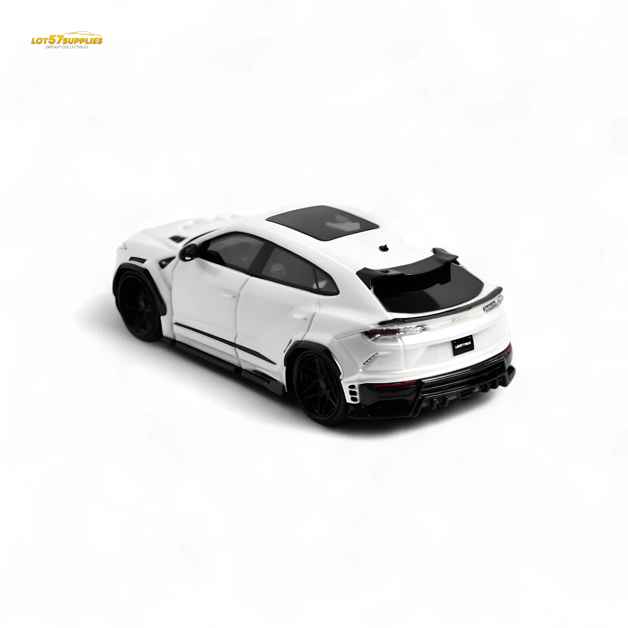 Flame Lamborghini Urus LBWK Bianco Icarus White Resin 1:64 - Collectors World Toys