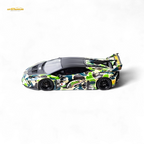 Flame Huracan LP610-4 LWBK WideBody Resin - CAMOUFLAGE 1:64