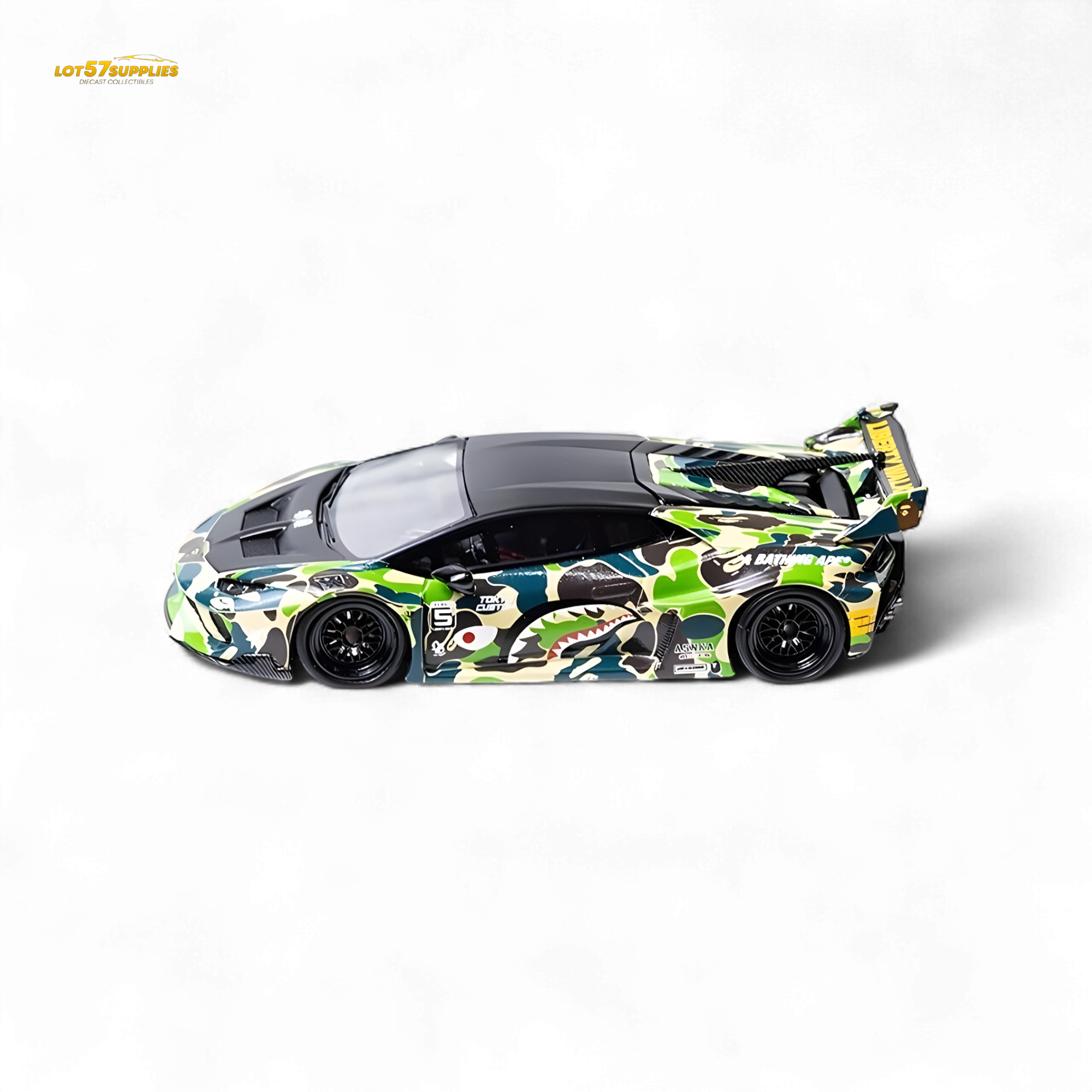 Flame Huracan LP610-4 LWBK WideBody Resin - CAMOUFLAGE 1:64