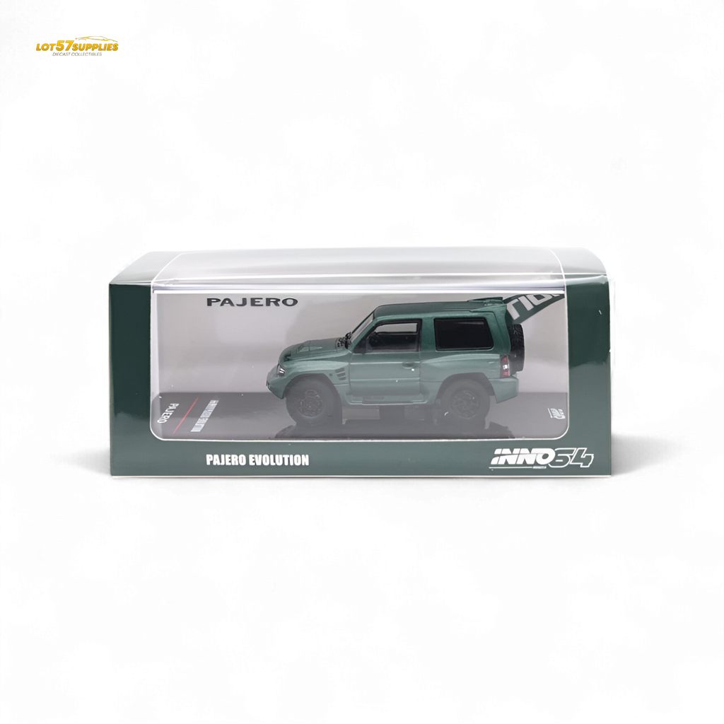 Inno64 MITSUBISHI PAJERO EVOLUTION Satin Green 1:64