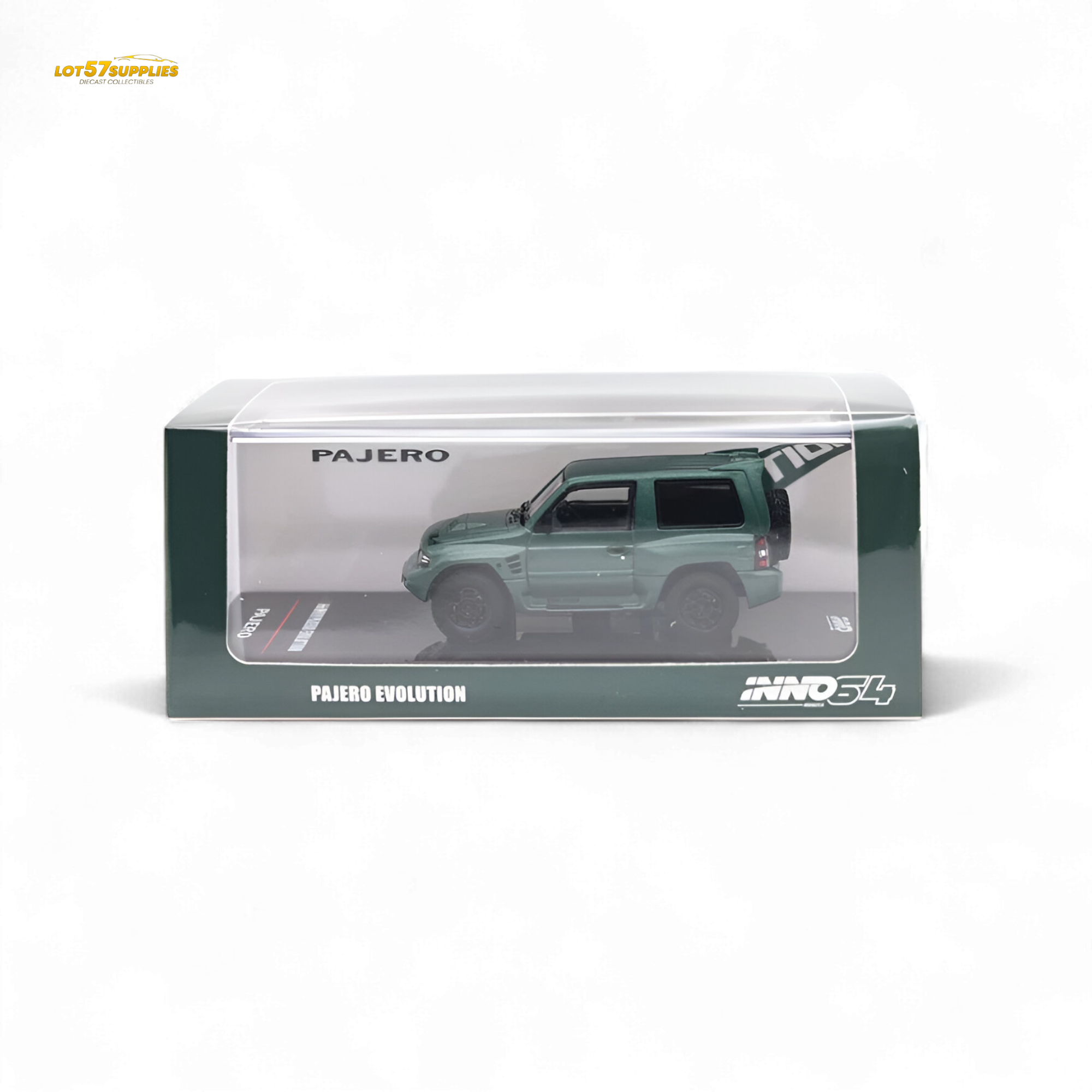 Inno64 MITSUBISHI PAJERO EVOLUTION Satin Green 1:64