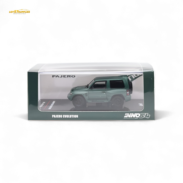 Inno64 MITSUBISHI PAJERO EVOLUTION Satin Green 1:64
