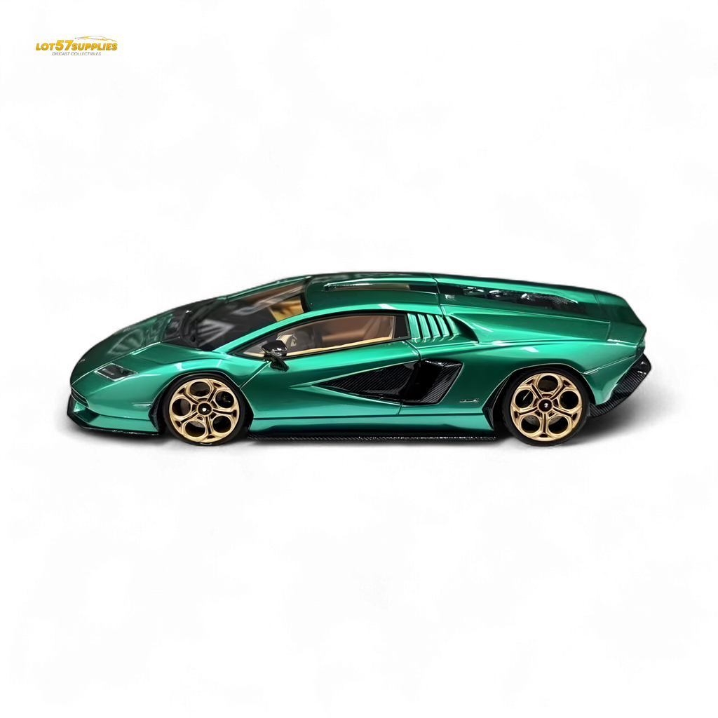 Fuelme Model NEO COUNTACH LPI 800-4 VERDE ARBETE 1:64 Resin