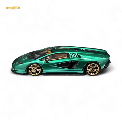 Fuelme Model NEO COUNTACH LPI 800-4 VERDE ARBETE 1:64 Resin