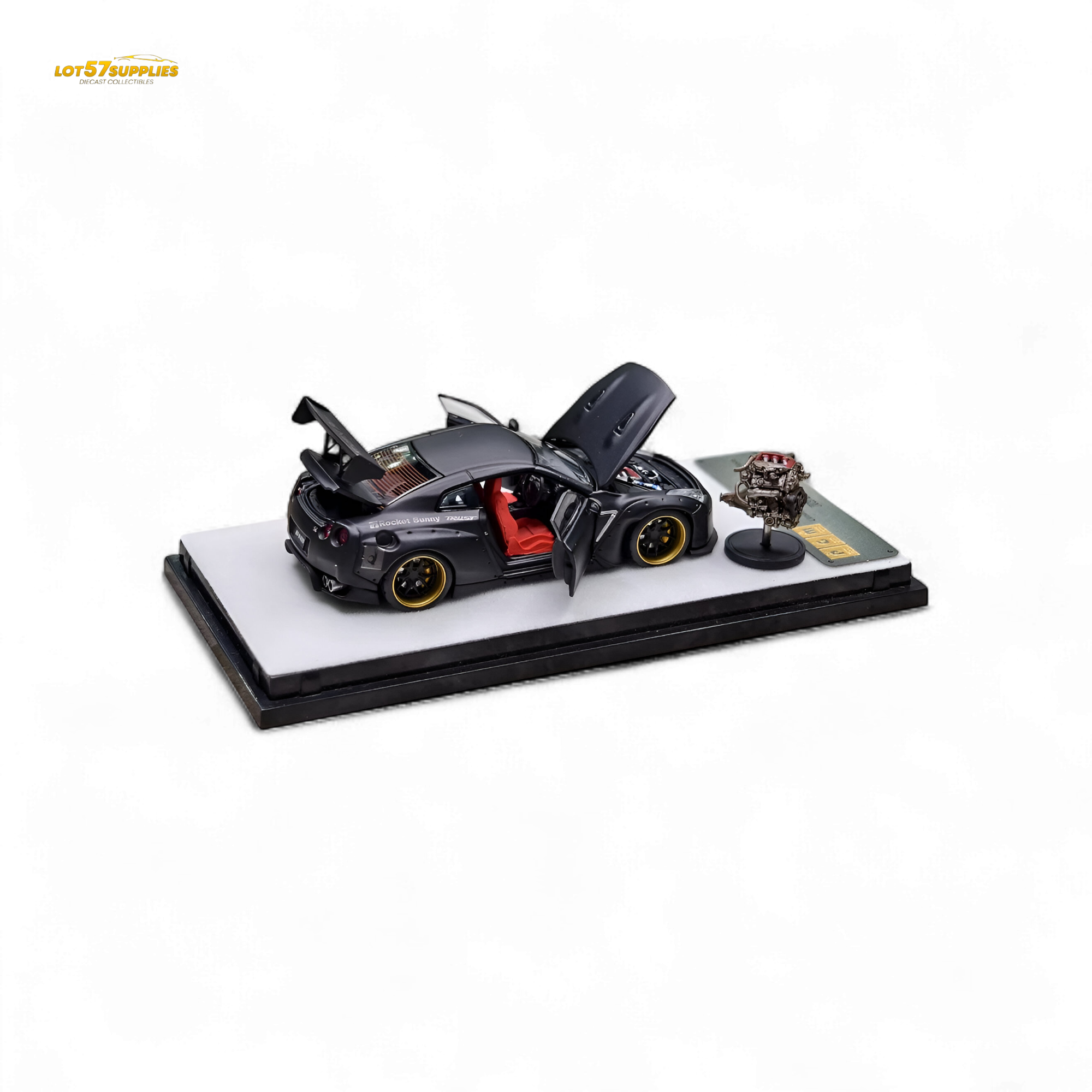 PGM Rocket Bunny R35 - Matte Black Ordinary version 1:64