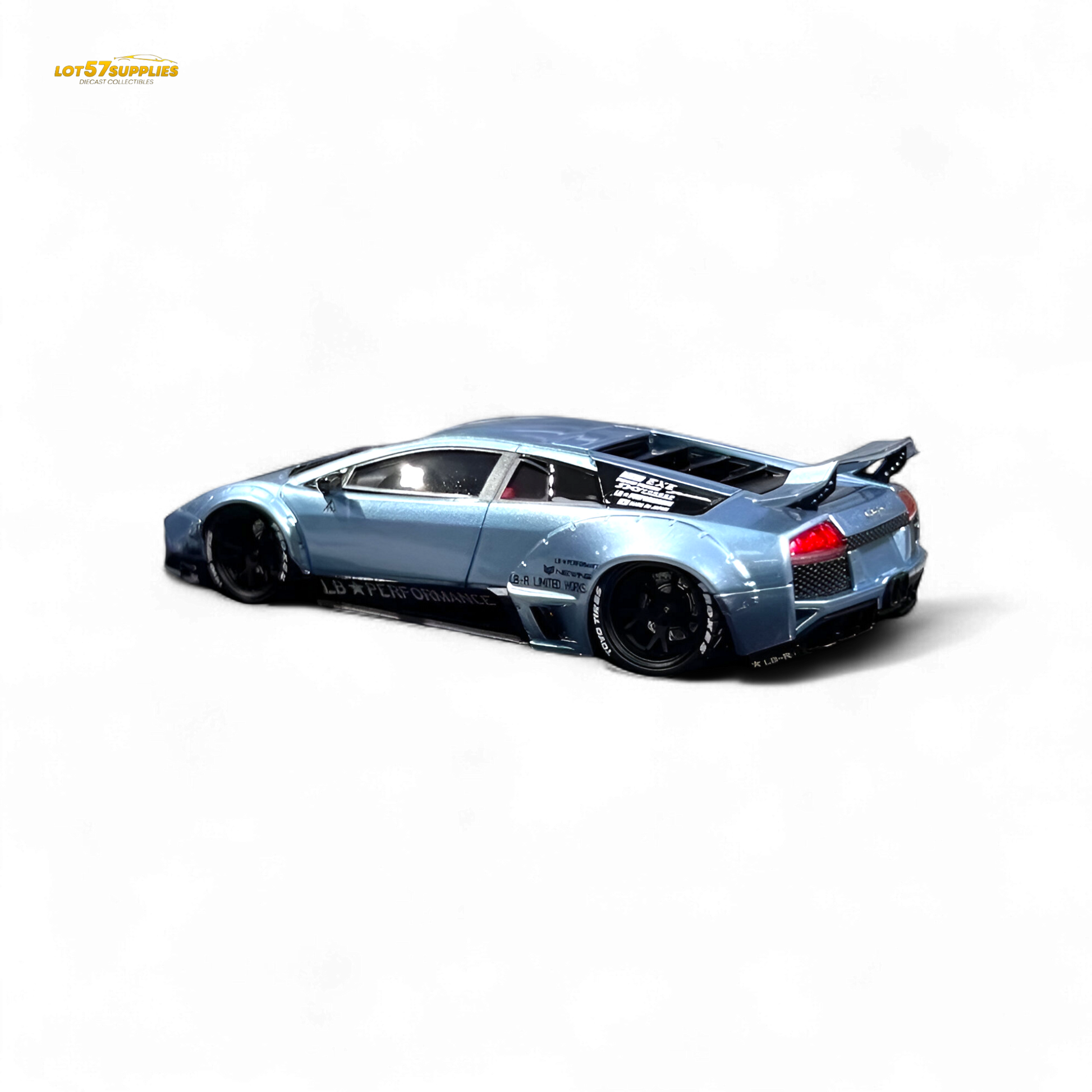Error404 Lamborghini Murcielago LBWK - Ice Blue Low Tail 1:64