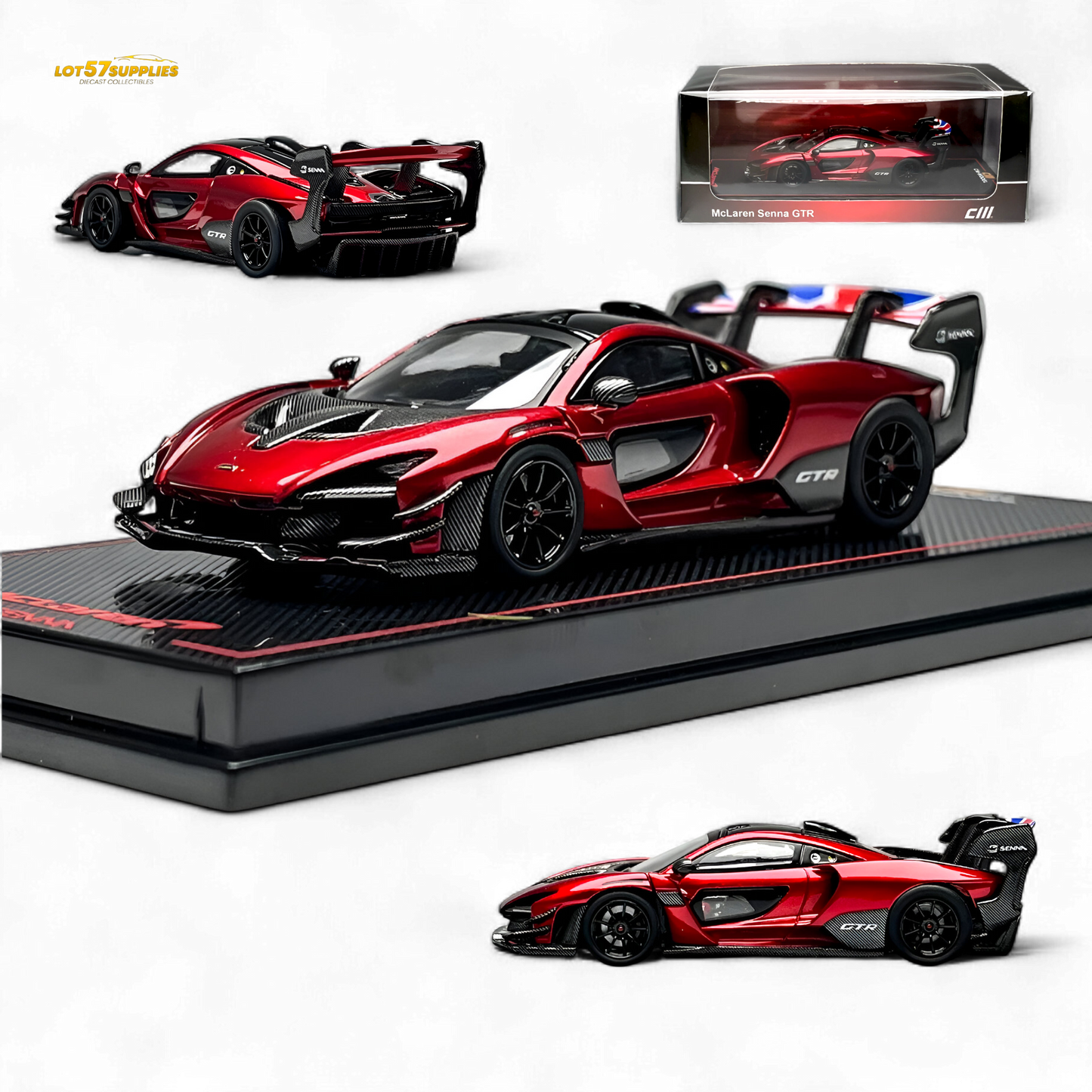 CM Model SennaGTR - Metallic red 1:64