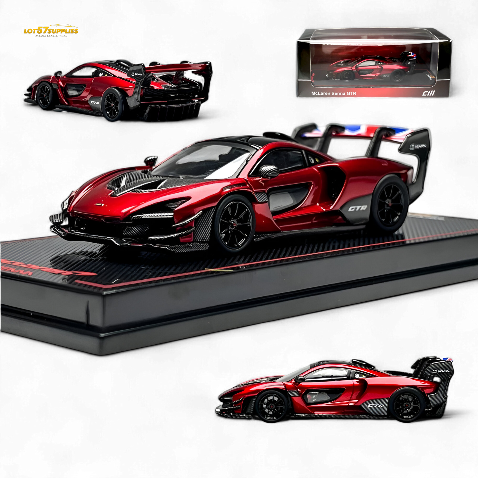 CM Model SennaGTR - Metallic red 1:64