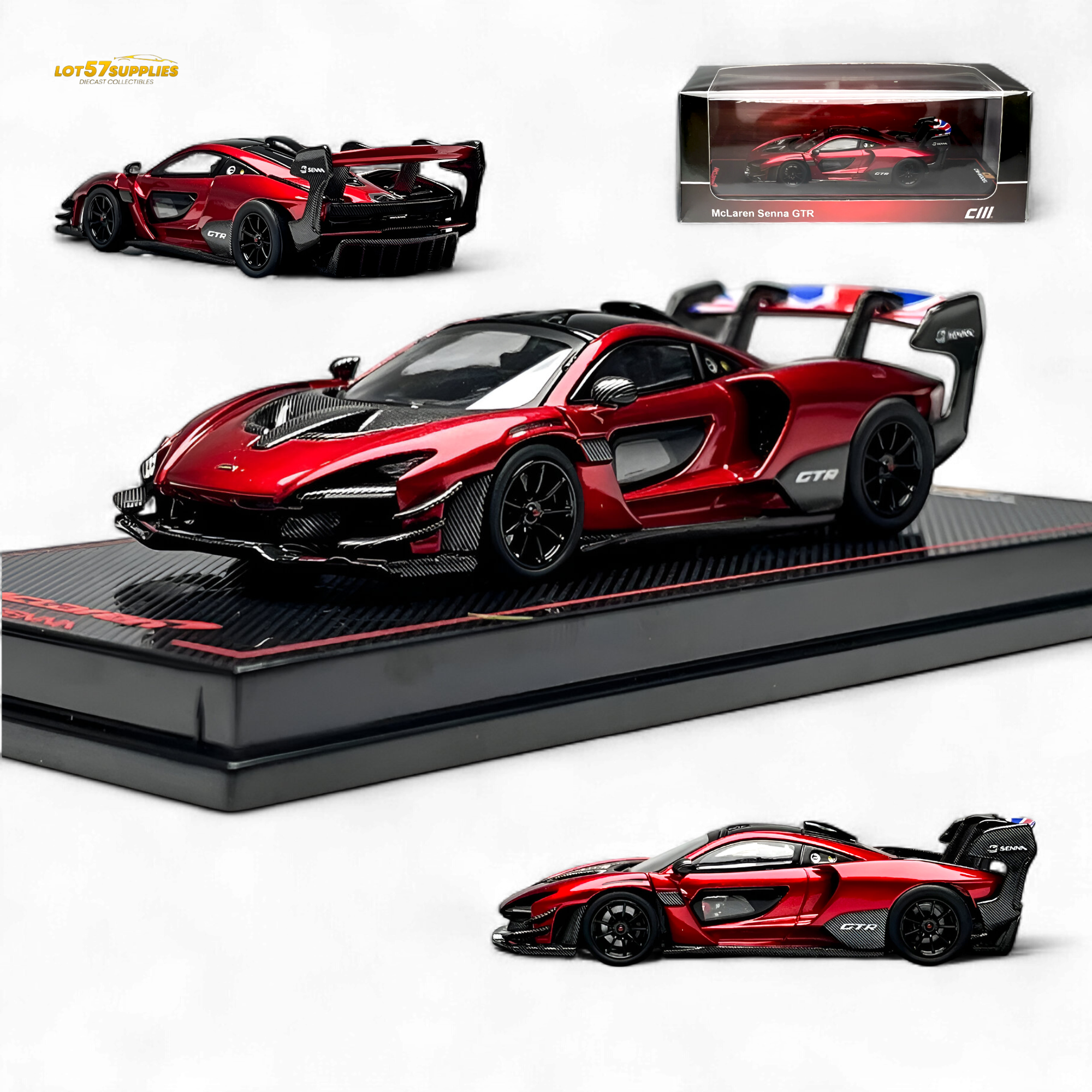 CM Model SennaGTR - Metallic red 1:64
