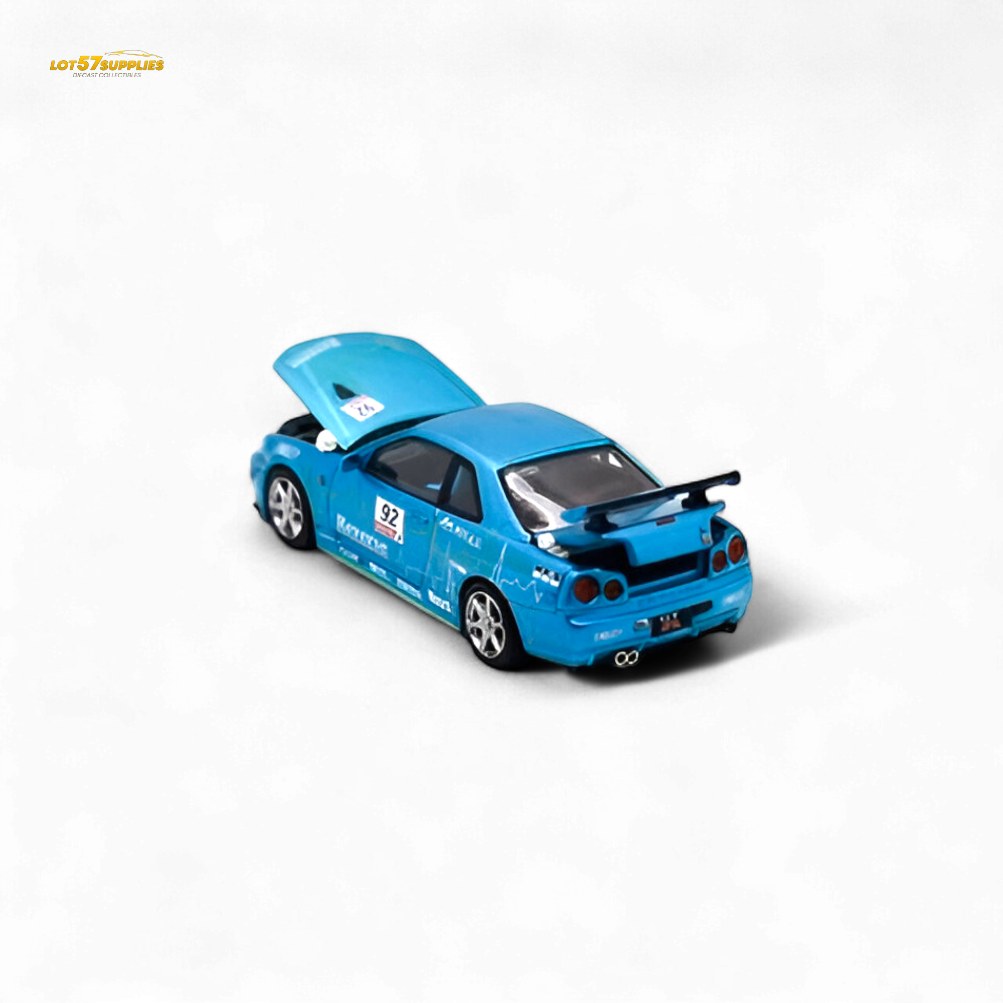 Cool Art Skyline R34 Blue #92 - With Figure 1:64 - Collectors World Toys
