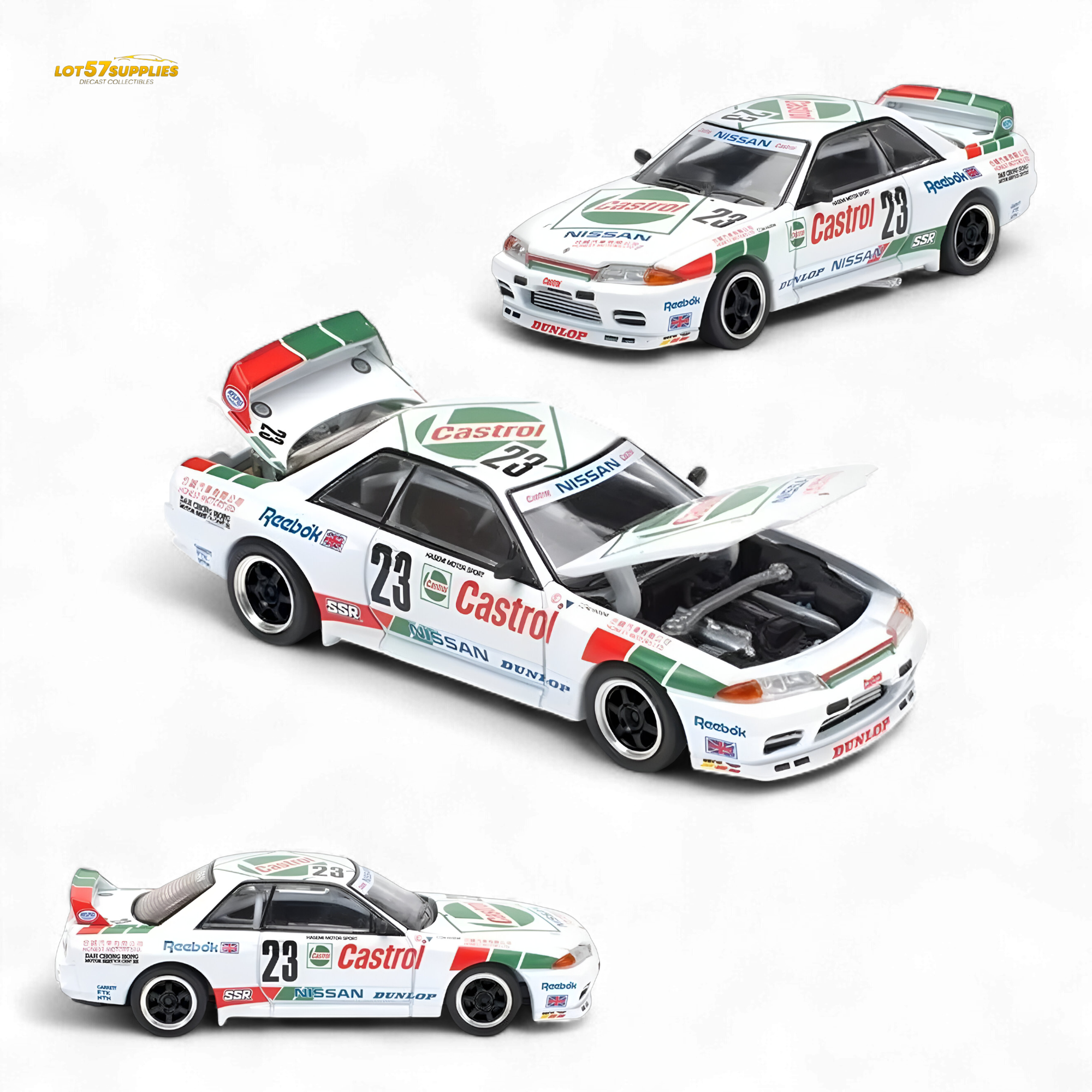 Poprace GT-R R32 MACAU GUIA RACE 1990 WINNER - White 1:64 Main image
