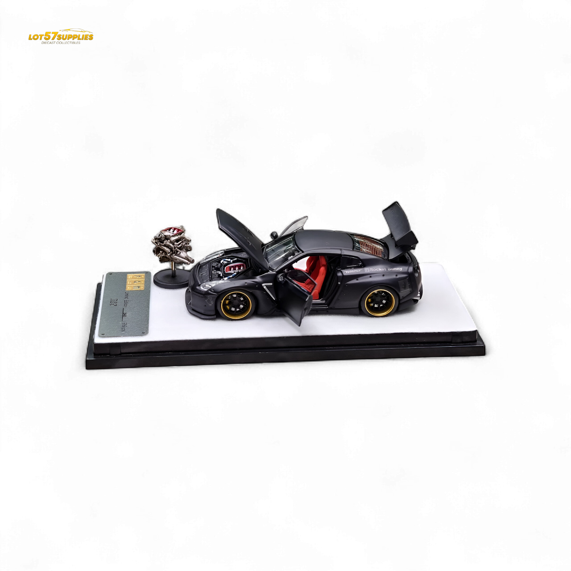 PGM Rocket Bunny R35 - Matte Black Ordinary version 1:64