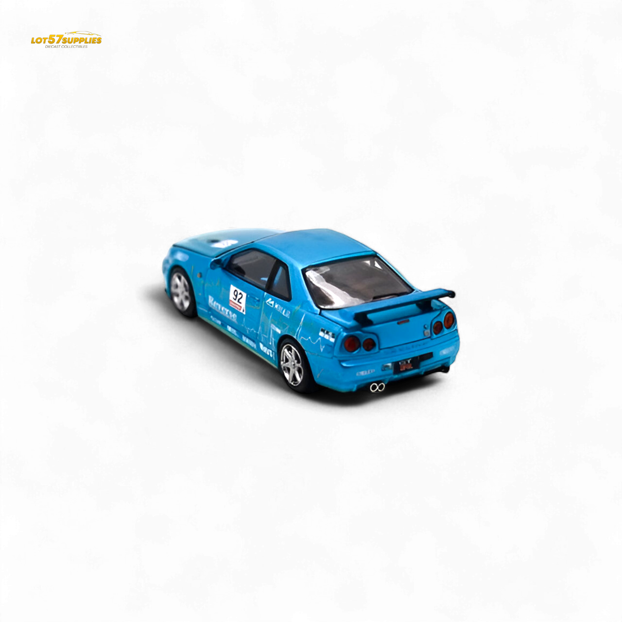 Cool Art Skyline R34 Blue #92 - With Figure 1:64 - Collectors World Toys