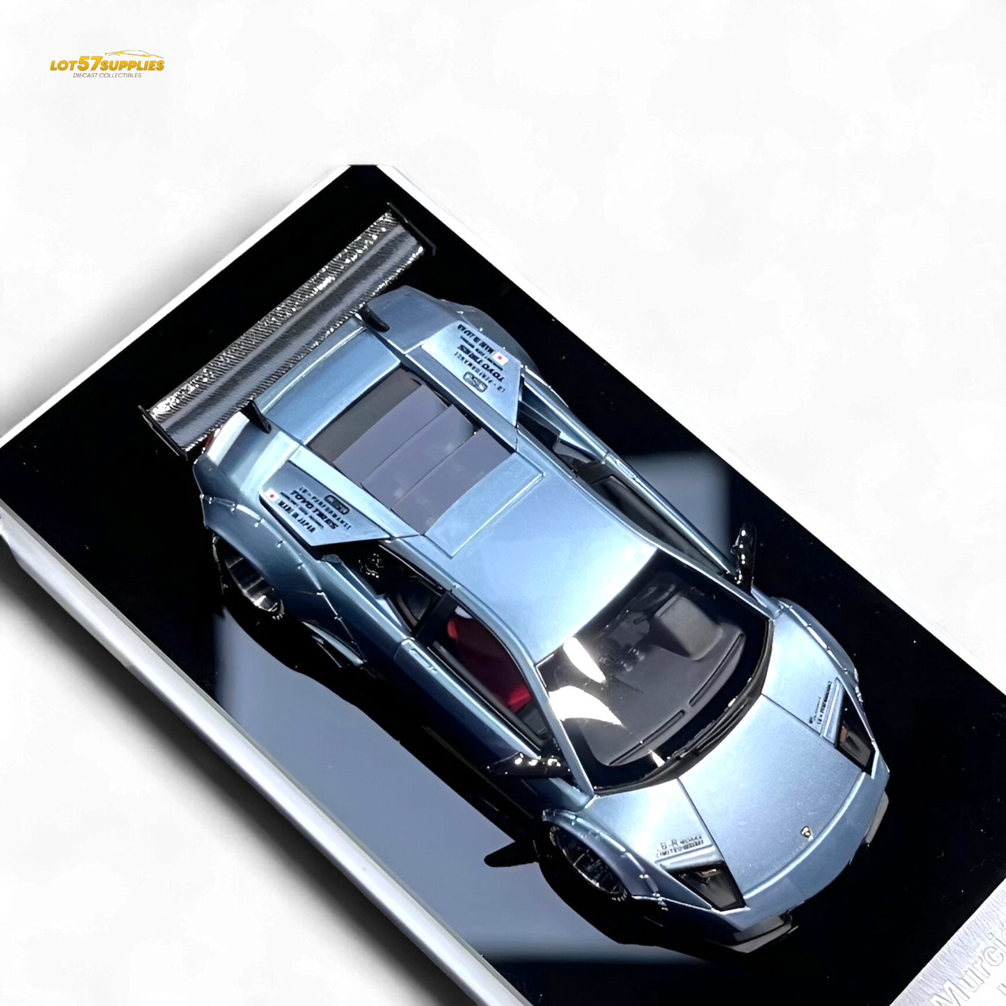 Error404 Lamborghini Murcielago LBWK - Ice Blue High Tail 1:64