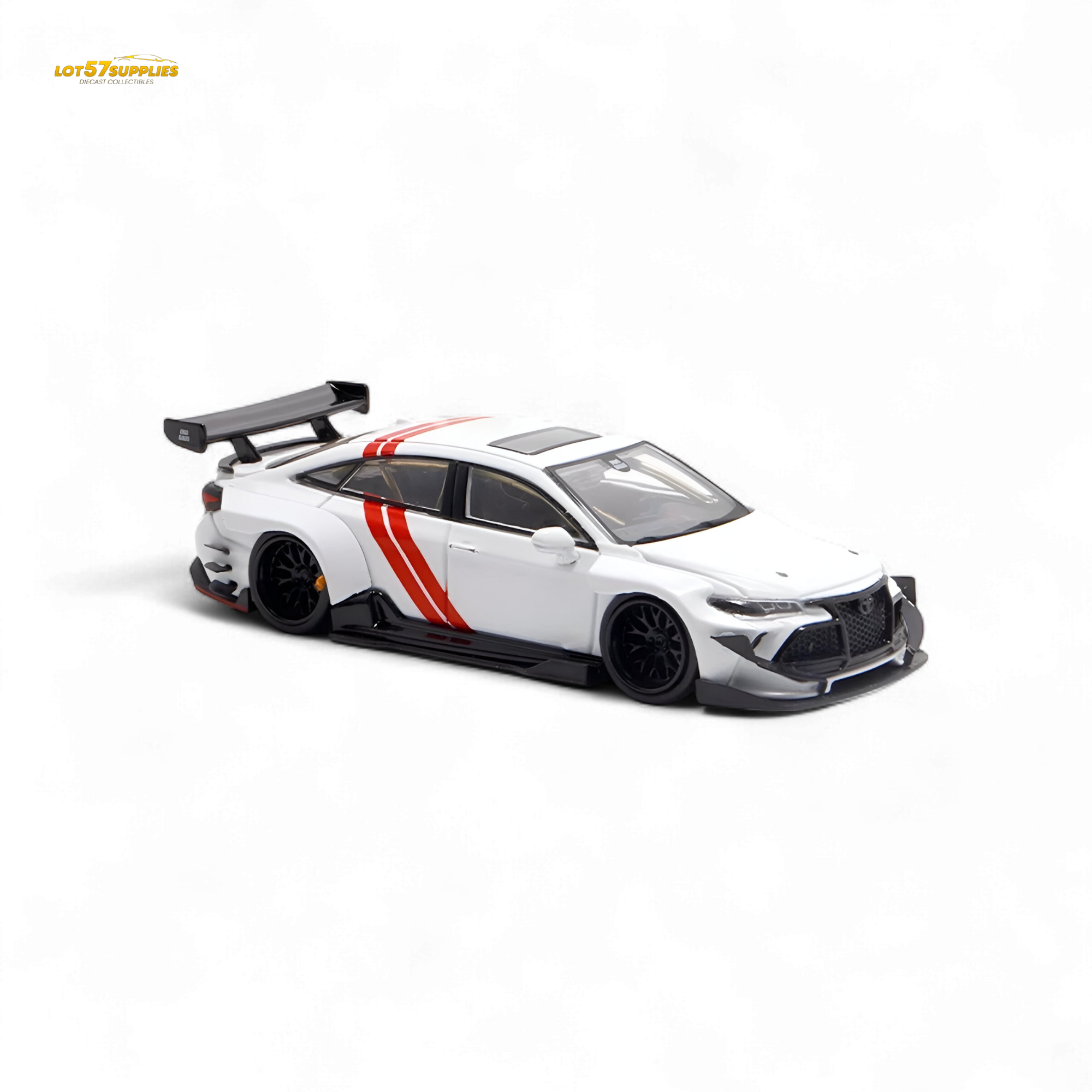 LMF Toyota Avalon Modified Concept - White Livery 1:64 - Collectors World Toys