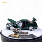 PGM Nissan GTR R34 Z-TUNE - British Green 1:64 Luxury Box 1:64 - Collectors World Toys