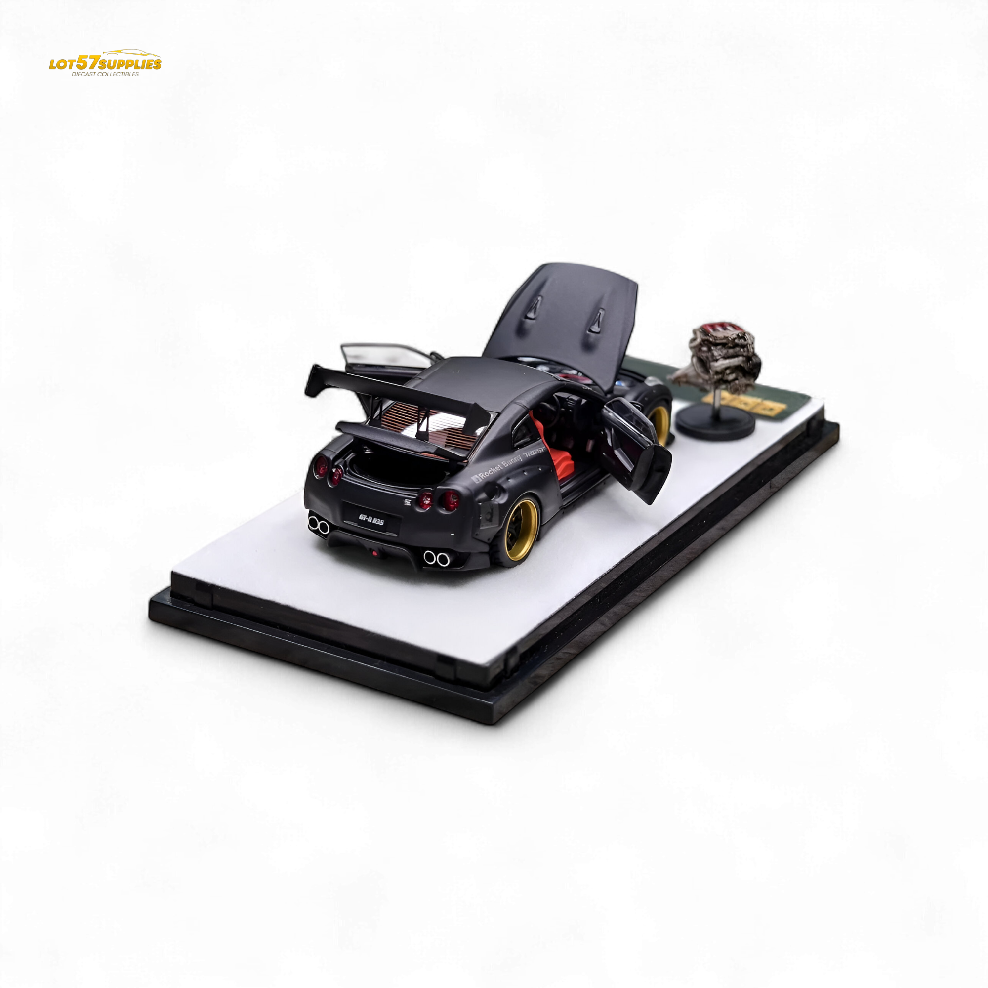 PGM Rocket Bunny R35 - Matte Black Ordinary version 1:64