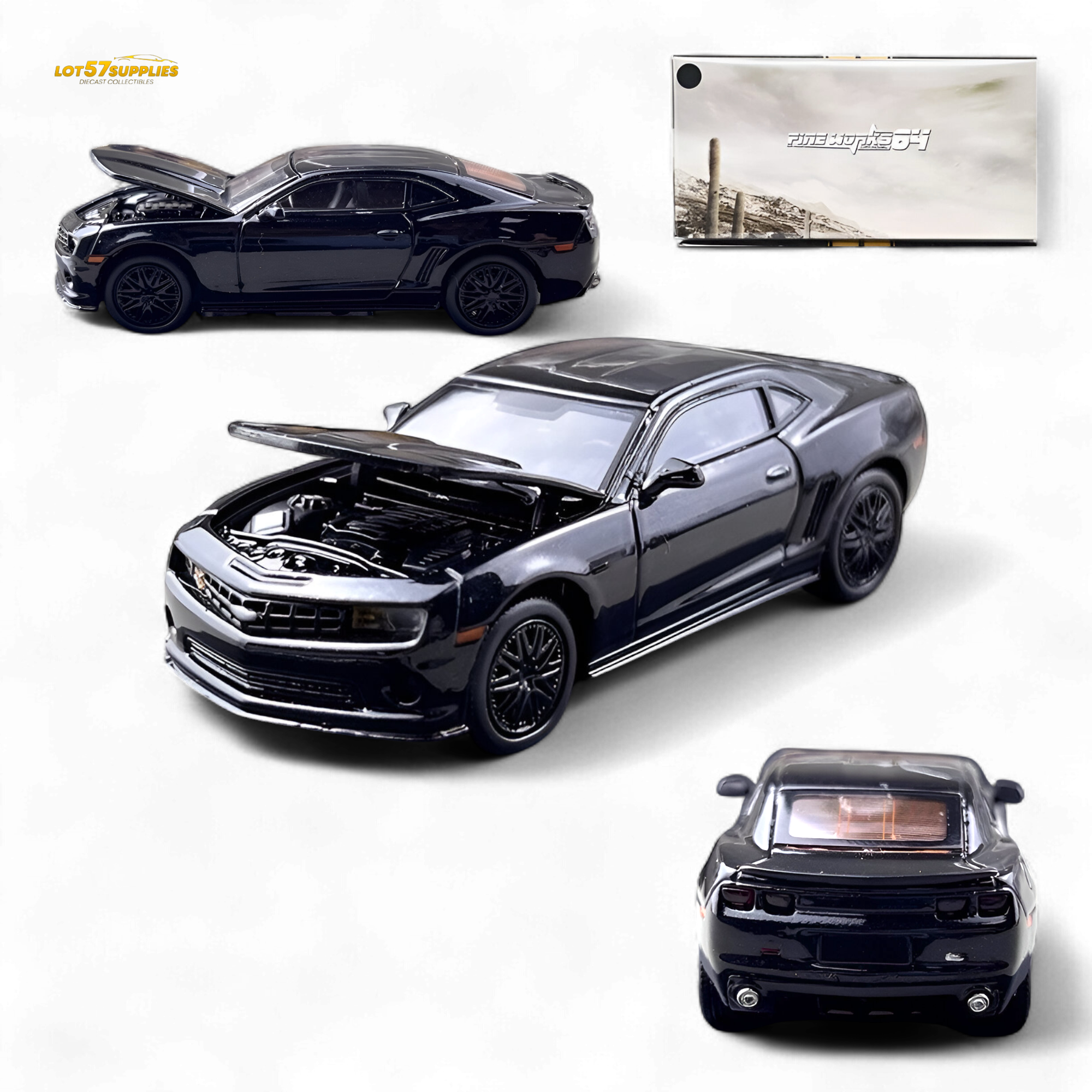 FineWorks64 Chevrolet Camaro Bumblebee - Black Warrior 1:64 Main image
