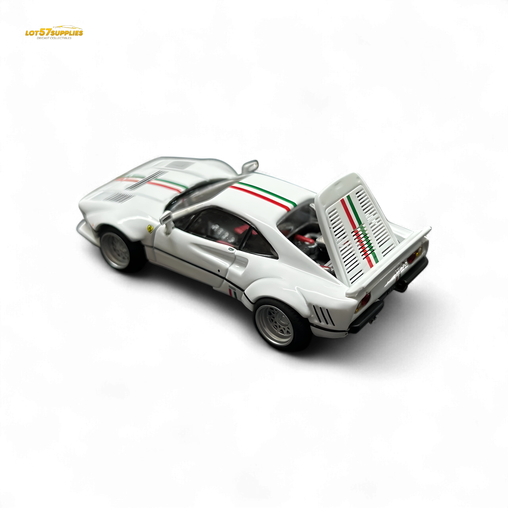 Hone Model 64 288GTO Wide-Body - Latte Art White 1:64 - Collectors World Toys