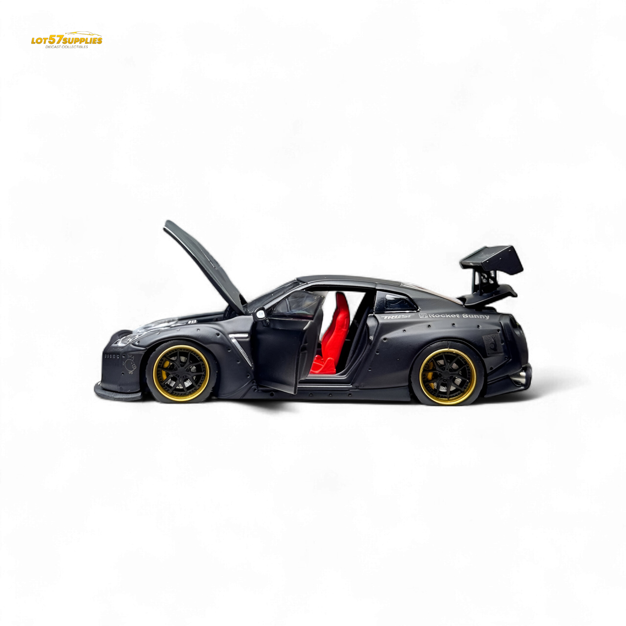 PGM Rocket Bunny R35 - Matte Black Ordinary version 1:64