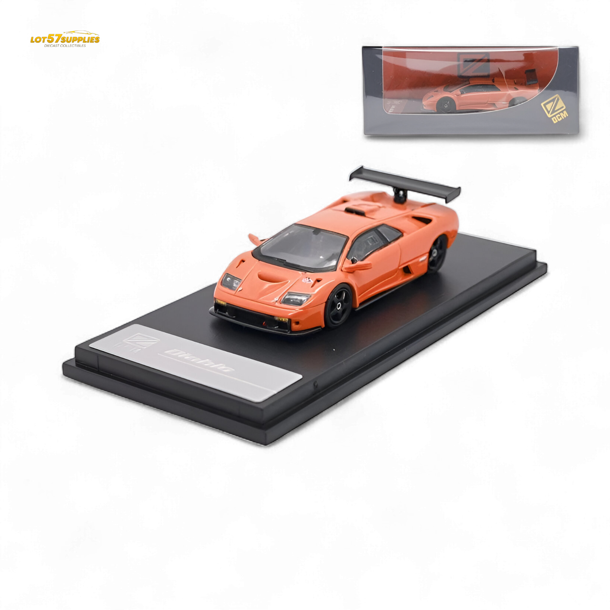 DCM Lamborghini Diablo GT-R Orange Diecast Model 1:64 Limited to 500 Pcs Main image