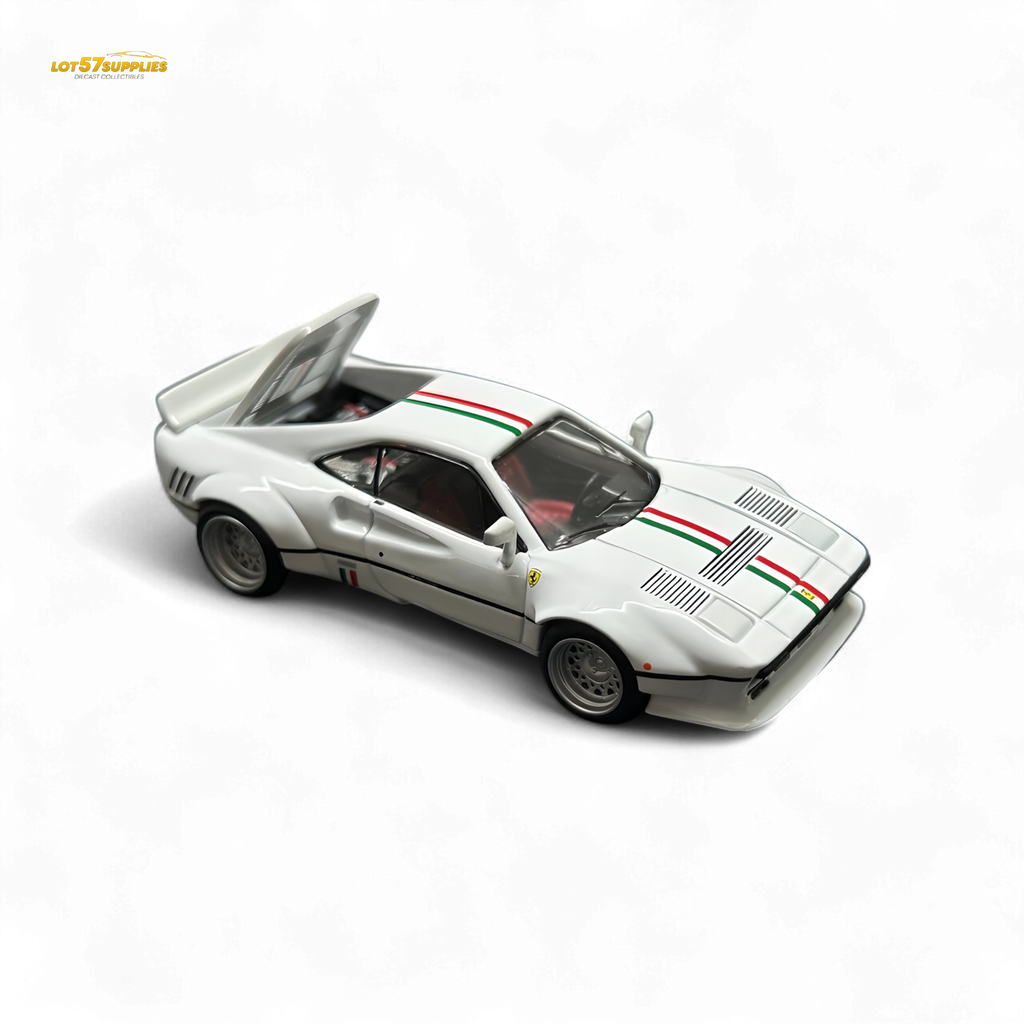 Hone Model 64 288GTO Wide-Body - Latte Art White 1:64 - Collectors World Toys