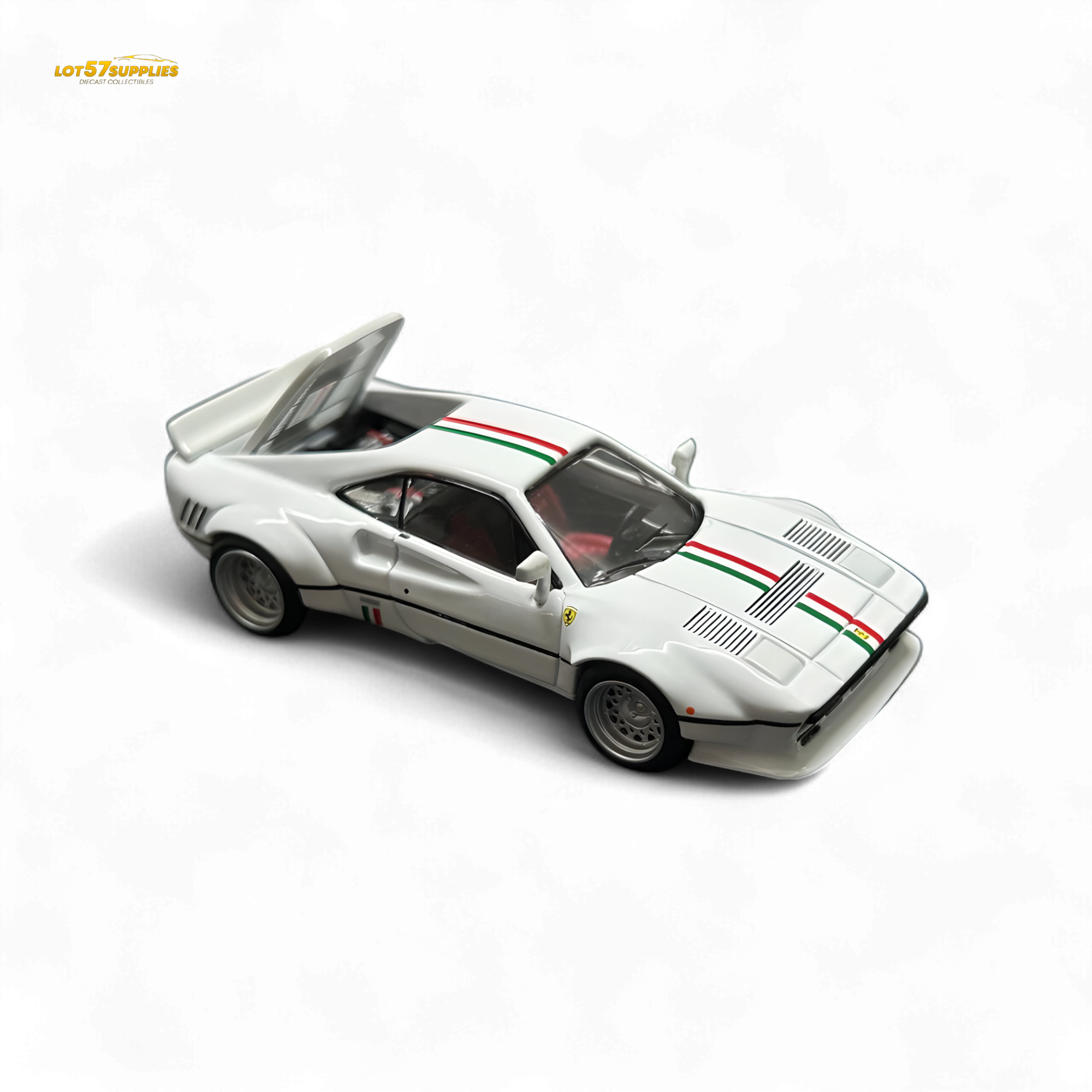 Hone Model 64 288GTO Wide-Body - Latte Art White 1:64 - Collectors World Toys