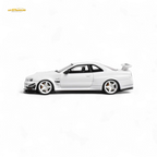 Error404 Model Nissan Skyline GT-R (R34) Custom Solid White 1:64